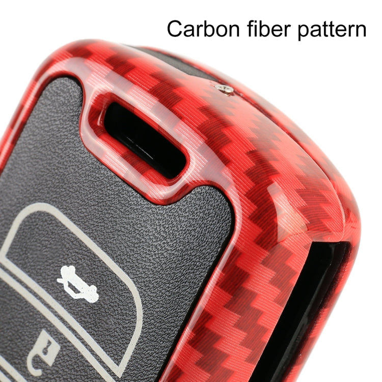 Carbon Fiber Texture Car Key Protective Cover for Honda Folding 3-button