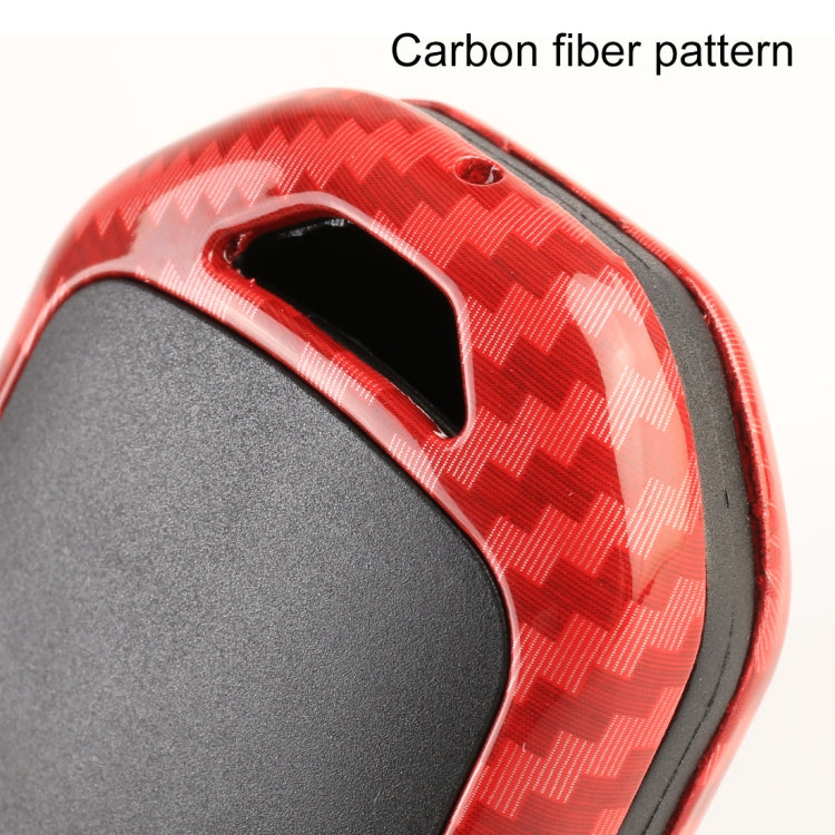 Carbon Fiber Texture Car Key Protective Cover for Honda Smart 4-button English Tailgate