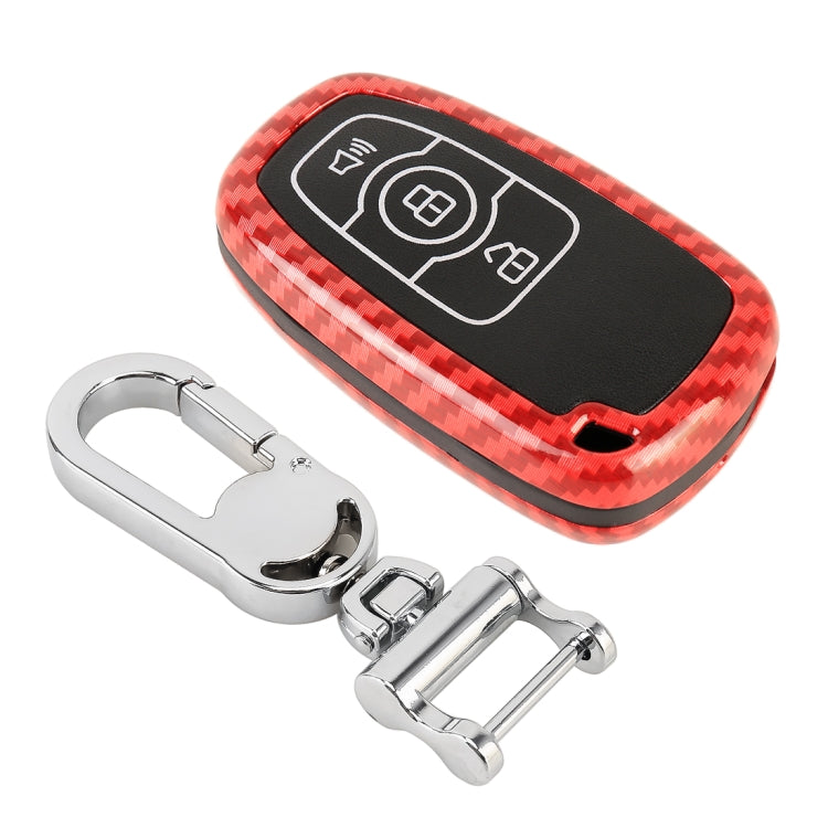 Carbon Fiber Texture Car Key Protective Cover for Haval H6