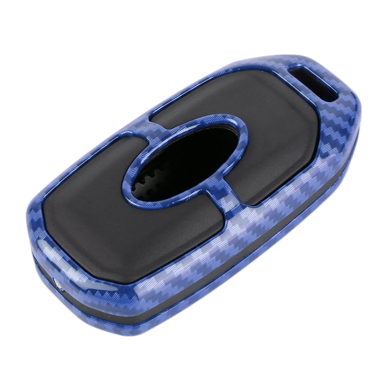 Carbon Fiber Texture Car Key Protective Cover for Ford Territory Smart