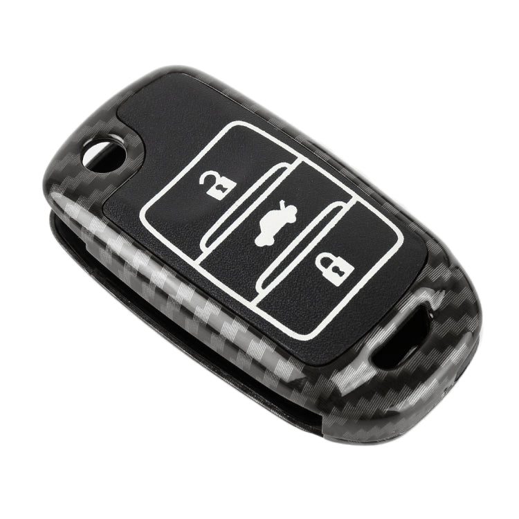 Carbon Fiber Texture Car Key Protective Cover for CHANGAN Folding