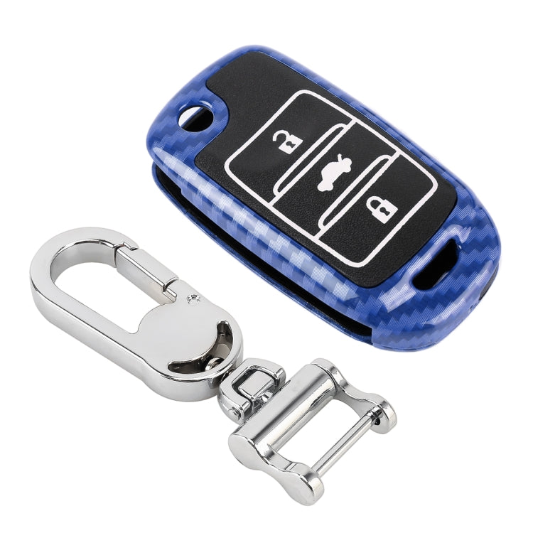 Carbon Fiber Texture Car Key Protective Cover for CHANGAN Folding