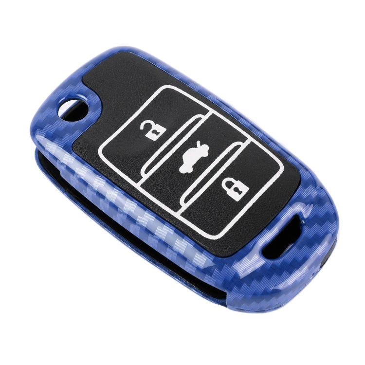 Carbon Fiber Texture Car Key Protective Cover for CHANGAN Folding