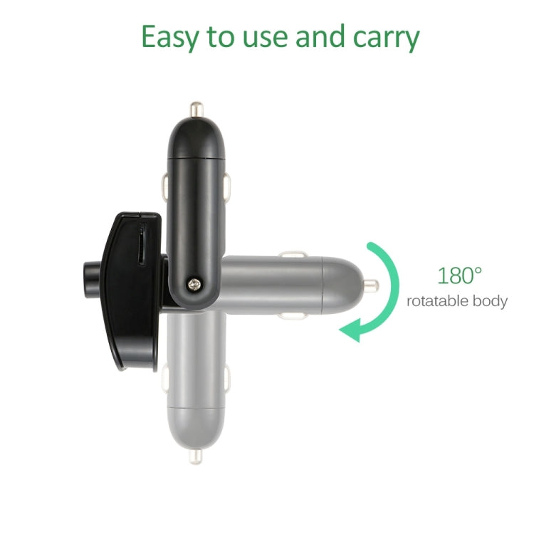 XK-760 Multifunctional Bluetooth Vehicular FM Transmitter and 3.1A USB Car Charger MP3 Player Support USB SD TF Carte for iPhone 6s & 6s Plus, Galaxy Note 5 & S6 Edge+, and Most Bluetooth Mobile Devices(Black)