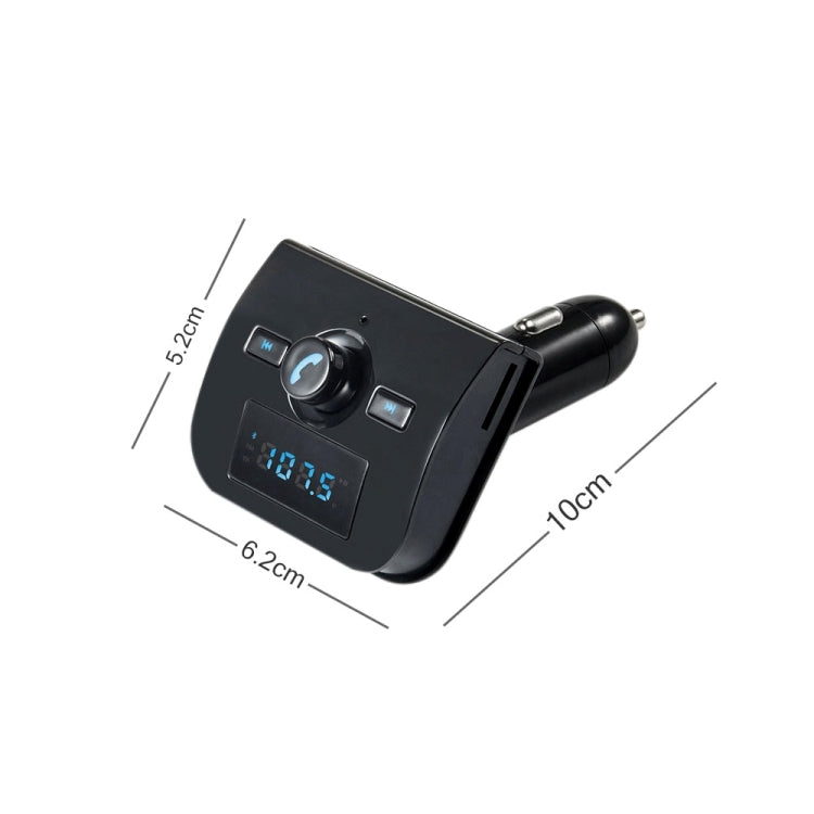 XK-760 Multifunctional Bluetooth Vehicular FM Transmitter and 3.1A USB Car Charger MP3 Player Support USB SD TF Carte for iPhone 6s & 6s Plus, Galaxy Note 5 & S6 Edge+, and Most Bluetooth Mobile Devices(Black)