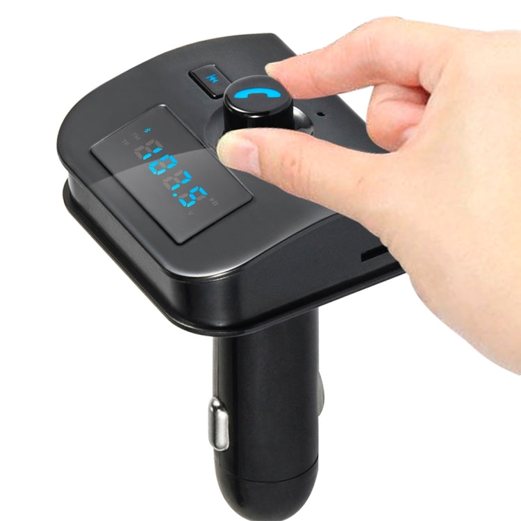 XK-760 Multifunctional Bluetooth Vehicular FM Transmitter and 3.1A USB Car Charger MP3 Player Support USB SD TF Carte for iPhone 6s & 6s Plus, Galaxy Note 5 & S6 Edge+, and Most Bluetooth Mobile Devices(Black)