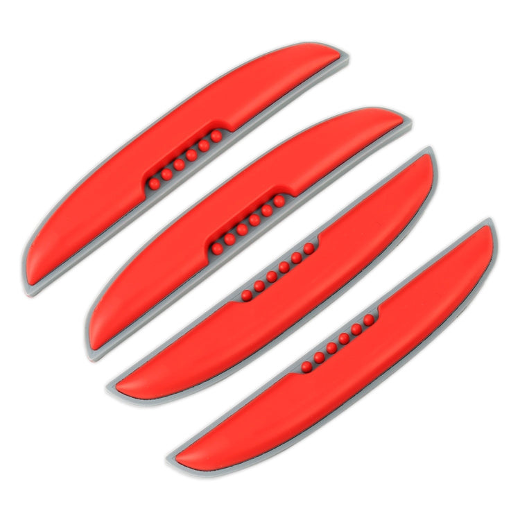 4 PCS Crab Claw Shape Universal Car Door Anti-collision Strip Protection Guards Silicon Trims Stickers