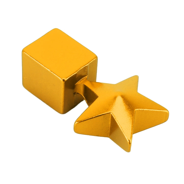 4 PCS Star Shape Gas Cap Mouthpiece Cover Tire Cap Car Tire Valve Caps