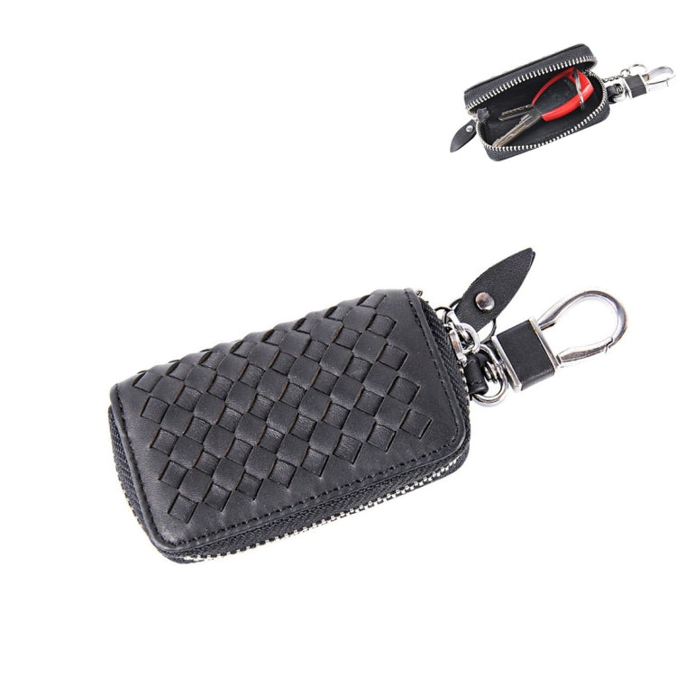 Universal Pure Cow Leather Waist Hanging Zipper Wallets Key Holder Bag(No Include Key)