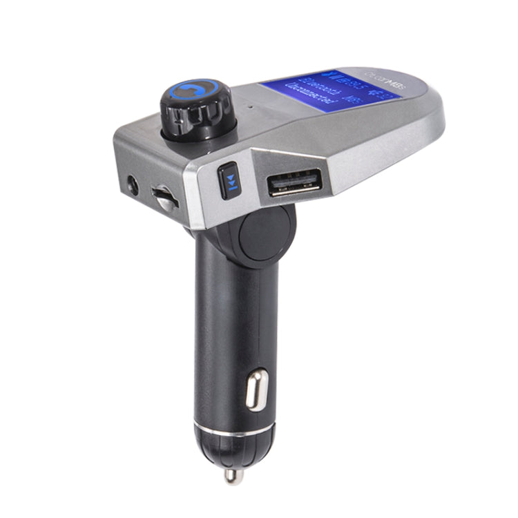 M8S 1.44 inch LCD Screen Car Bluetooth Hands Free Radio FM Transmitter Dual USB Ports Car Charger, Support TF Card & U Disk (Not Included) Function & One Key Answer / Hang Up & AUX