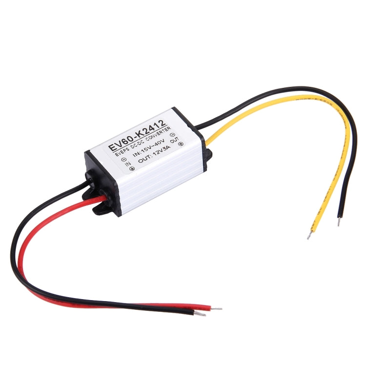 EV60-K2412 DC 15-40V to 12V 5A 36W Car Power Adapter DC-DC Converter Step Down Module