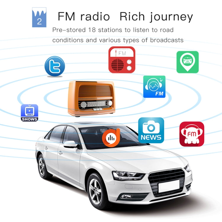 1788E Universal Car Radio Receiver MP3 Player, Support FM with Remote Control