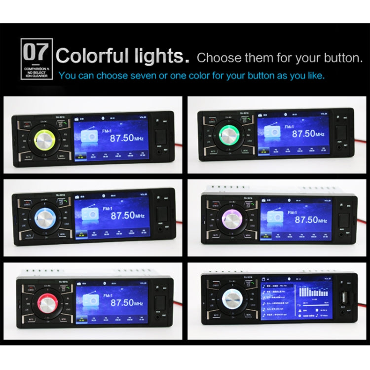 SU-5018 4.1 inch Universal Car Radio Receiver MP5 Player, Support FM & Bluetooth & TF Card with Remote Control