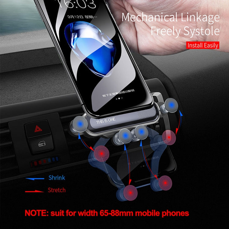Universal Rotating Four Points Gravity Car Bracket for 4.7-6.5 inch Mobile Phones