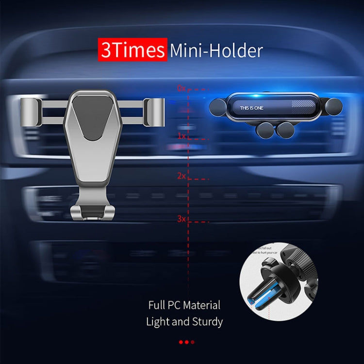 Universal Rotating Four Points Gravity Car Bracket for 4.7-6.5 inch Mobile Phones