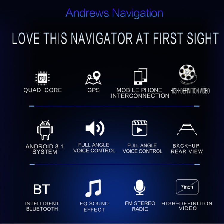SU 9701 1GB+16GB 7 inch HD Foldable Universal Car Android Radio Receiver MP5 Player, Support FM & Bluetooth & TF Card & GPS & Phone Link & WiFi