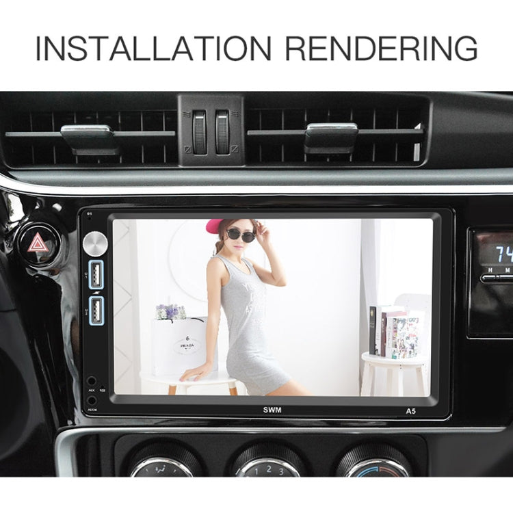 A5 7 inch HD Universal Car Android 8.1 Radio Receiver MP5 Player, Support FM & GPS & Bluetooth & Phone Mirror Link