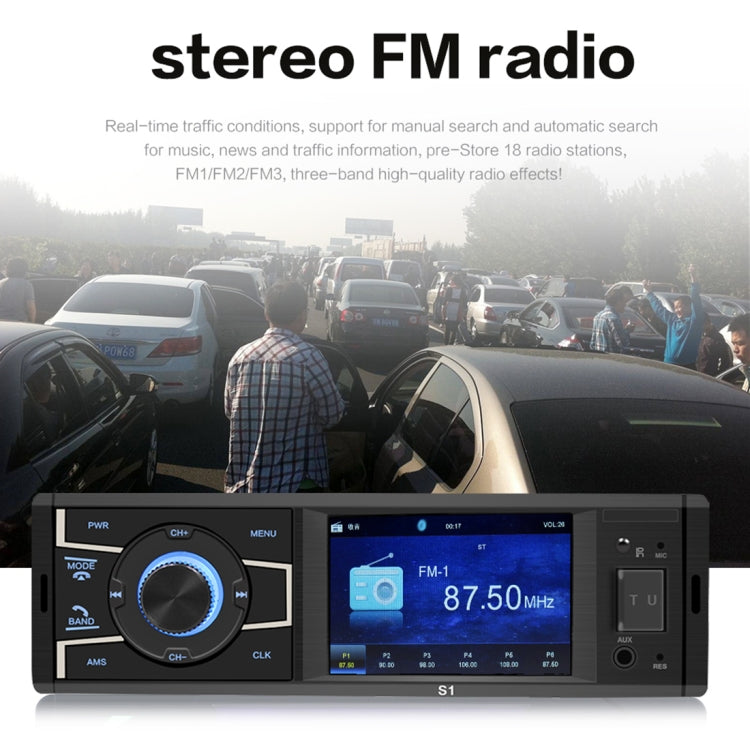 SWM-S1 3.2 inch Universal Car Radio Receiver MP5 Player, Support FM & Bluetooth & TF Card with Remote Control