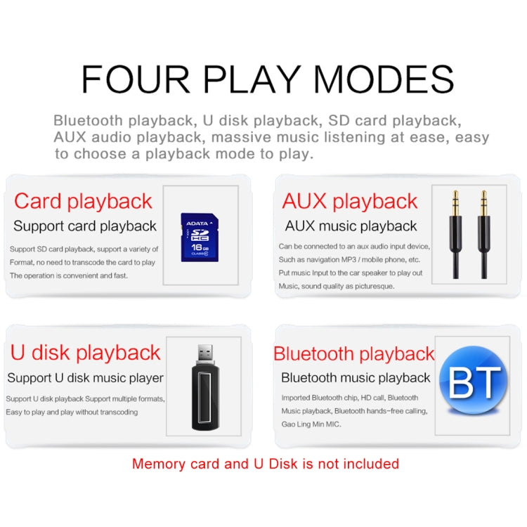 SWM-S1 3.2 inch Universal Car Radio Receiver MP5 Player, Support FM & Bluetooth & TF Card with Remote Control