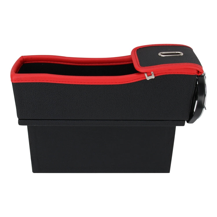 2 PCS Car Seat Crevice Storage Box with Interval Cup Drink Holder Organizer Auto Gap Pocket Stowing Tidying for Phone Pad Card Coin Case Accessories