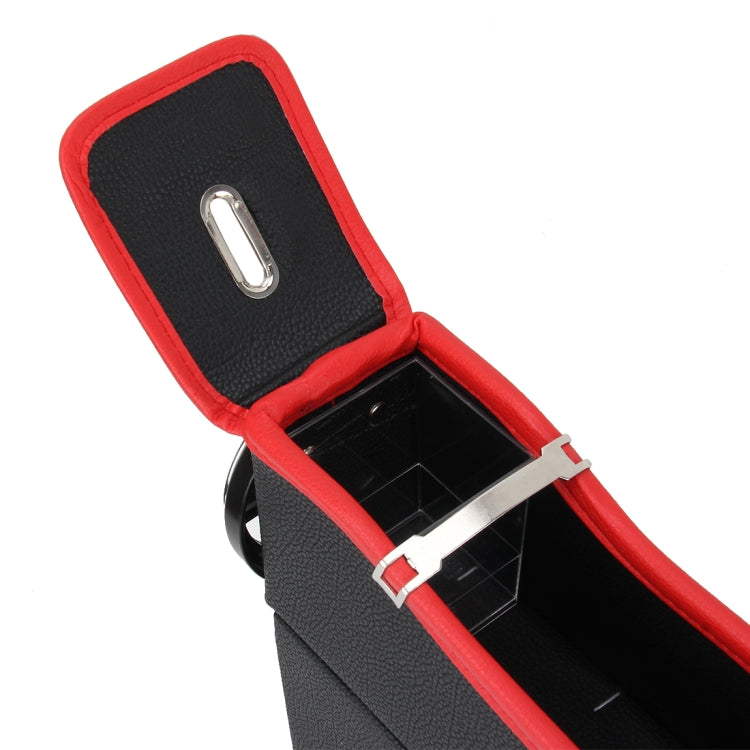 2 PCS Car Seat Crevice Storage Box with Interval Cup Drink Holder Organizer Auto Gap Pocket Stowing Tidying for Phone Pad Card Coin Case Accessories