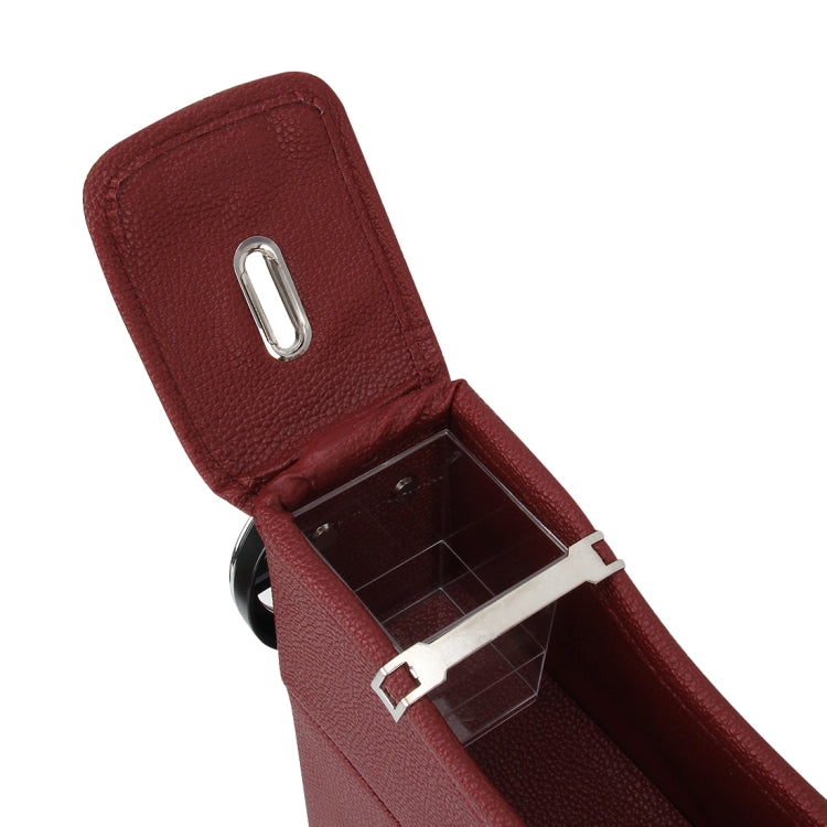 2 PCS Car Seat Crevice Storage Box with Interval Cup Drink Holder Organizer Auto Gap Pocket Stowing Tidying for Phone Pad Card Coin Case Accessories