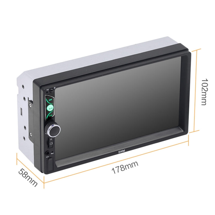 S7 7 inch HD Universal Car Radio Receiver MP5 Player, Support FM & Bluetooth & TF Card & Phone Link with Remote Control