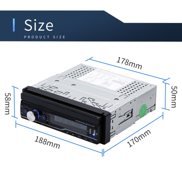 T100G 7 inch HD Universal Car Radio Receiver MP5 Player, Support FM & AM & RDS & Bluetooth & GPS & Phone Link with Remote Control