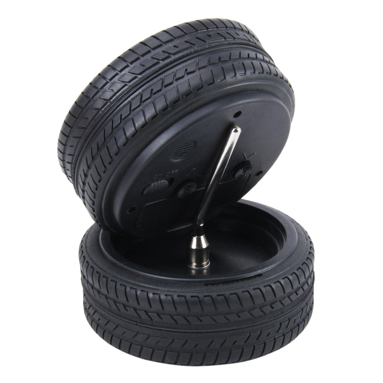 Battery Powered Plastic Wheel Tire Caliper Shaped Desk Alarm Clock, Size: 10.5*4.5cm