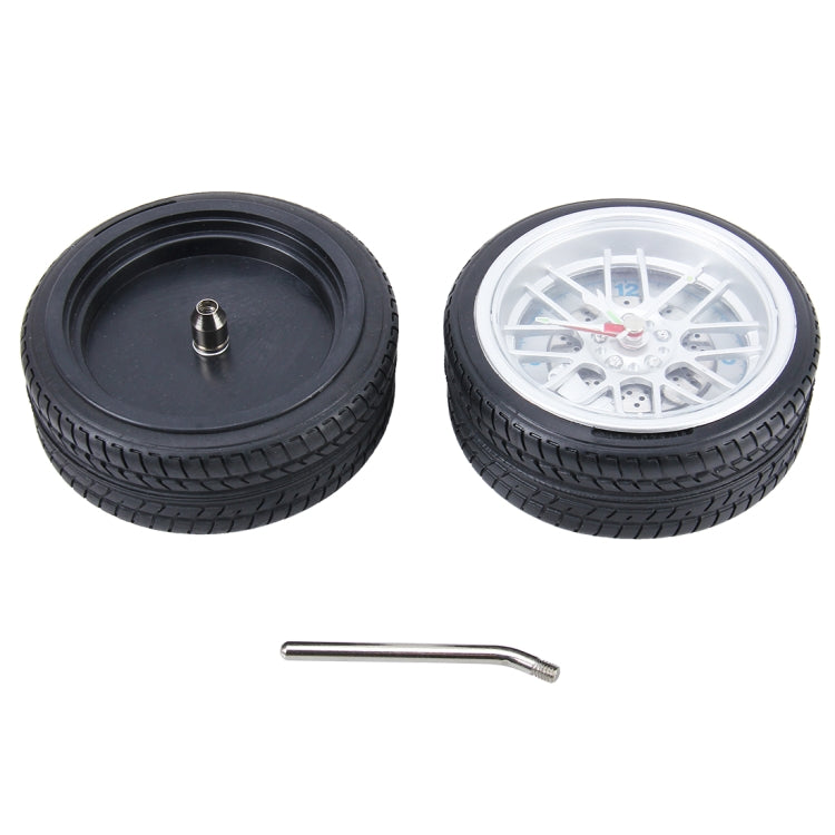 Battery Powered Plastic Wheel Tire Caliper Shaped Desk Alarm Clock, Size: 10.5*4.5cm