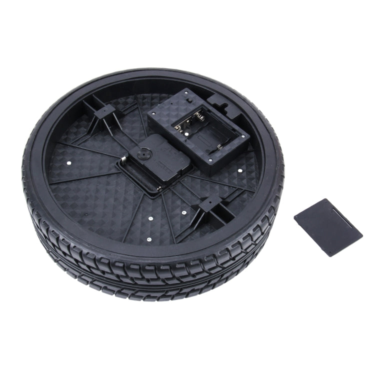 Battery Powered Plastic Wheel Tire Caliper Shaped Desk Alarm Clock, Size: 26*7.2cm