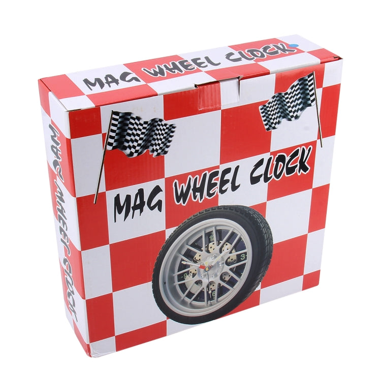 Battery Powered Plastic Wheel Tire Caliper Shaped Desk Alarm Clock, Size: 26*7.2cm
