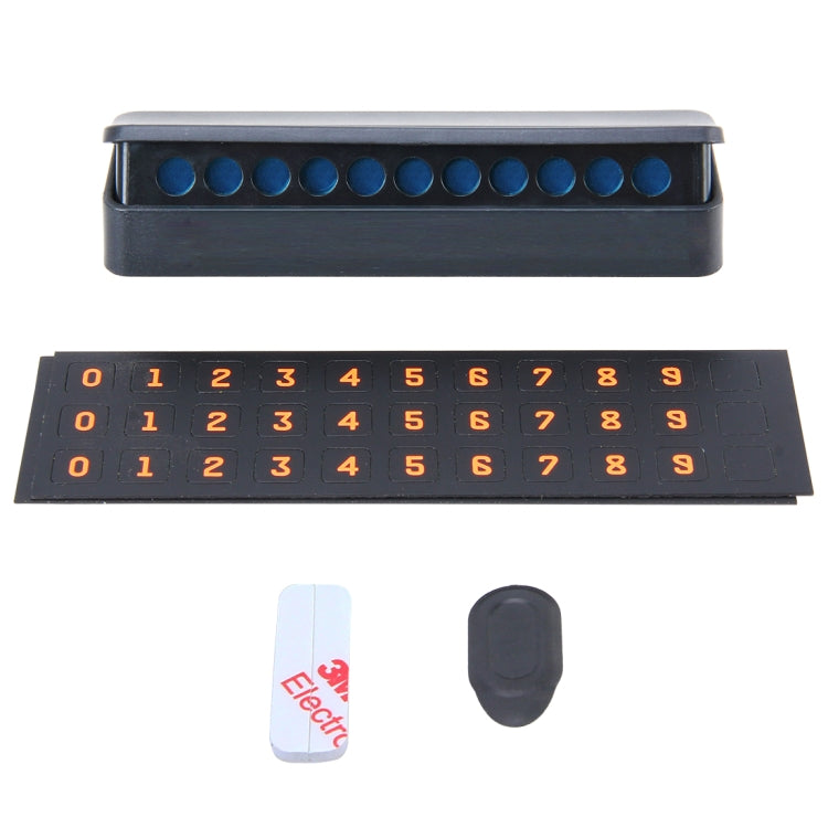Temporary Parking Card Drawer Plate Styling Phone Number Sticker Display Card
