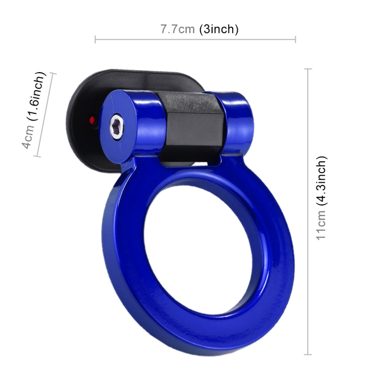 Car Truck Bumper Round Tow Hook Ring Adhesive Decal Sticker Exterior Decoration