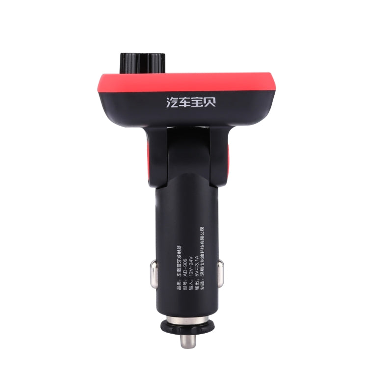 AD906 Wireless Bluetooth FM Transmitter MP3 Player Adapter Car Kit Charger, With Hand-Free Calling, Music Player, USB Charging Port, Support TF Card