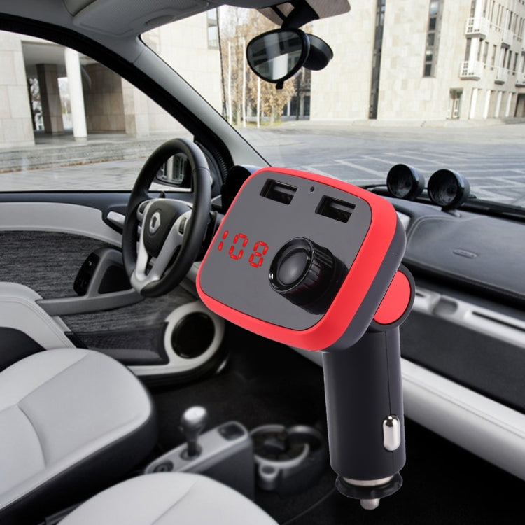 AD906 Wireless Bluetooth FM Transmitter MP3 Player Adapter Car Kit Charger, With Hand-Free Calling, Music Player, USB Charging Port, Support TF Card