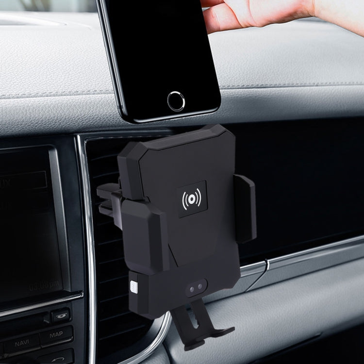 Automatic IR Car Air Vent Mount Phone Holder Qi Smart Wireless Charger, For iPhone, Galaxy, Sony, Lenovo, HTC, Huawei and other Smartphones
