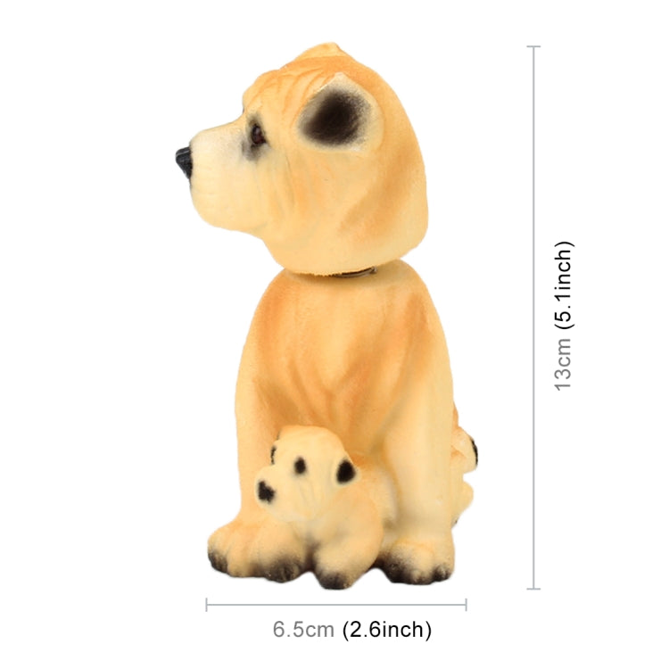 Car Interior Simulation Shaking Head Toy Swinging Puppy Dog Self Adhesive Decor Ornament