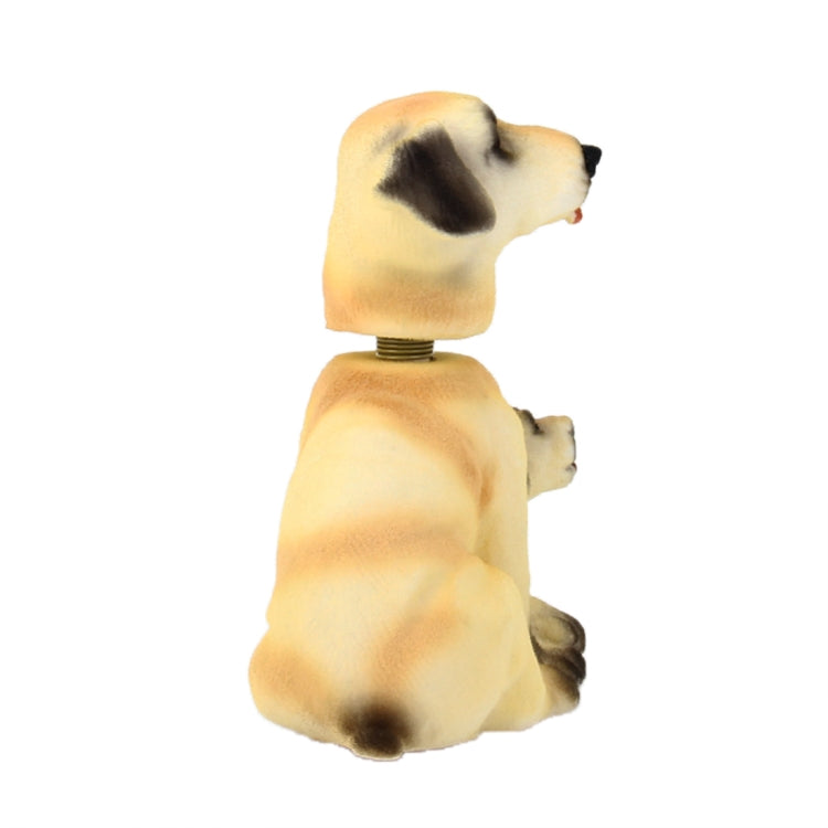 Car Interior Simulation Shaking Head Toy Swinging Puppy Dog Self Adhesive Decor Ornament