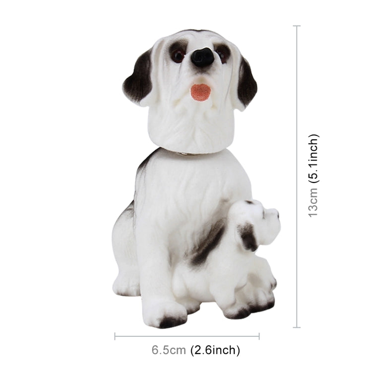 Car Interior Simulation Shaking Head Toy Swinging Puppy Dog Self Adhesive Decor Ornament