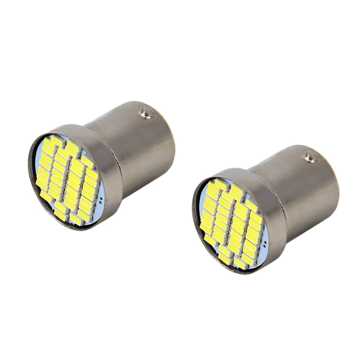 10 PCS 1156/BA15S/P21W 0.5W 50LM White Light Car Reversing Light Steering Light Bulb with 36 SMD-3014 Lamps, DC 12V