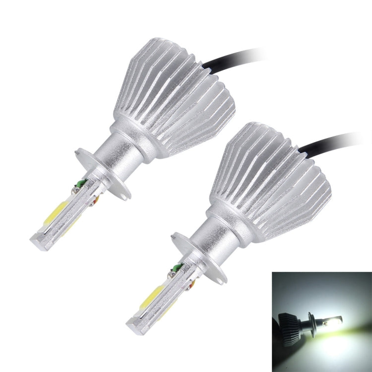 2 PCS H3 32W 2200lm 6000K Car LED Headlight, DC 12V(White Light)