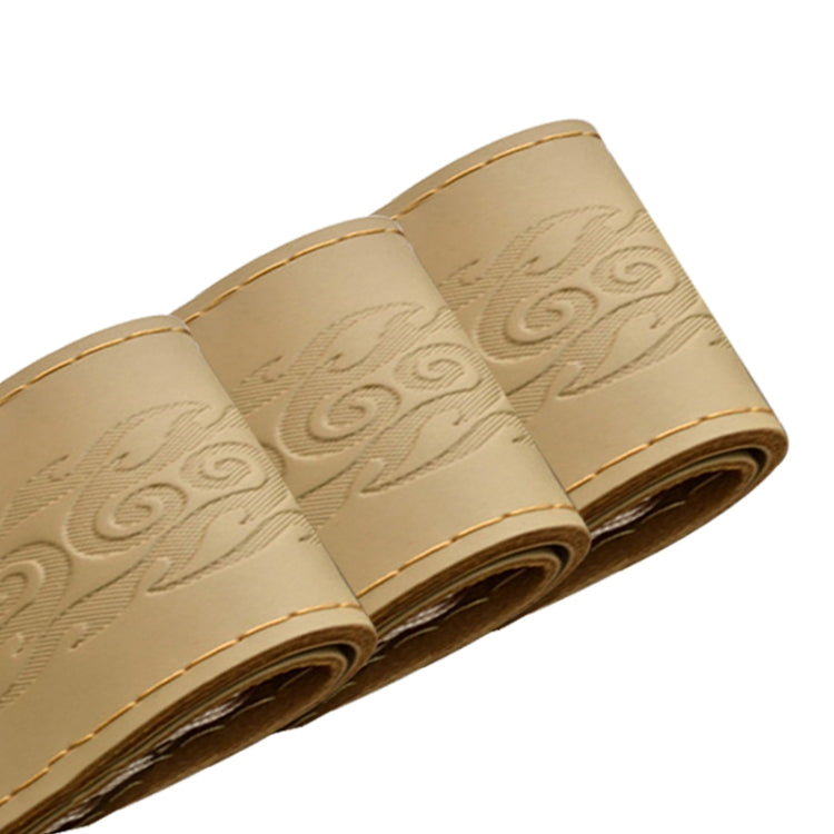 MILI Genuine Leather Hand-stitched Car Adaptation Steering Wheel Cover for 38cm Steering Wheel