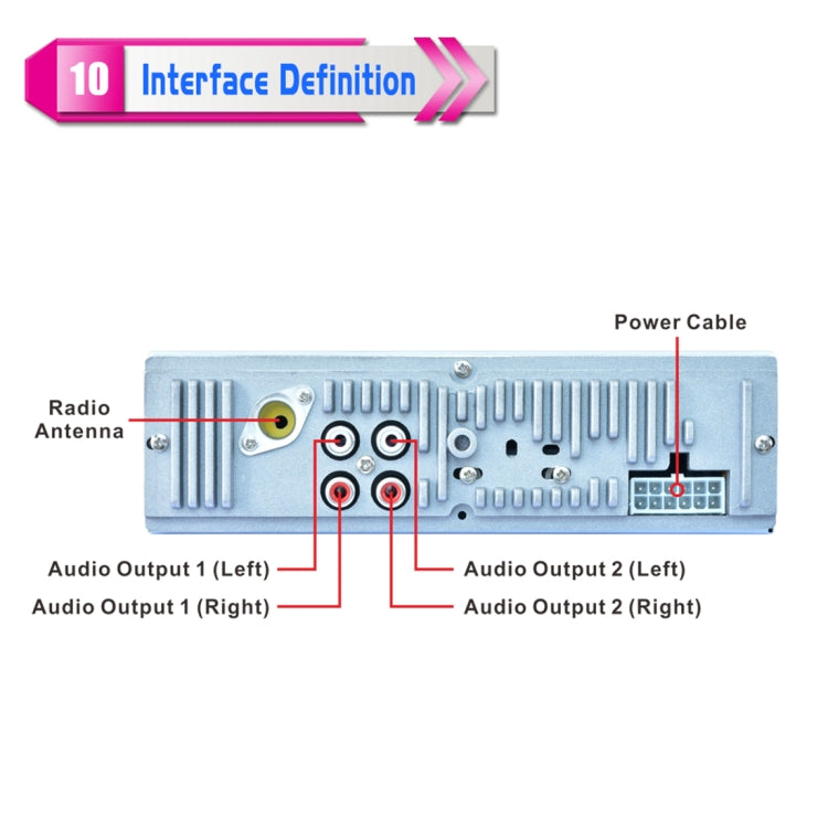 D4785 Car Audio FM Radio Stereo Receiver Bluetooth Call Music MP3 Player, Support USB / SD Card / AUX, with 7 Colors Light
