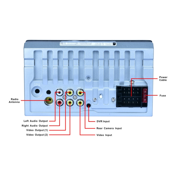 7025D 7 inch HD Touchscreen Double Din Stereo Car Receiver MP5 Player, with Bluetooth/FM/USB/TF, Support Rear View