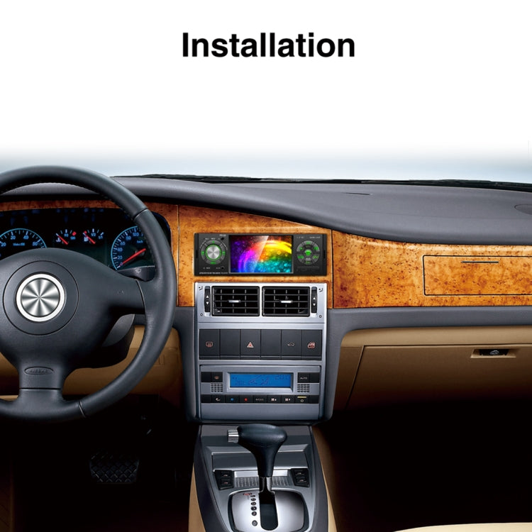 P5120 Single Din 4.1 inch HD Digital Car Stereo Radio MP5 Audio Player, Support FM / Bluetooth / USB / TF / Rear View / Steering Wheel Controls