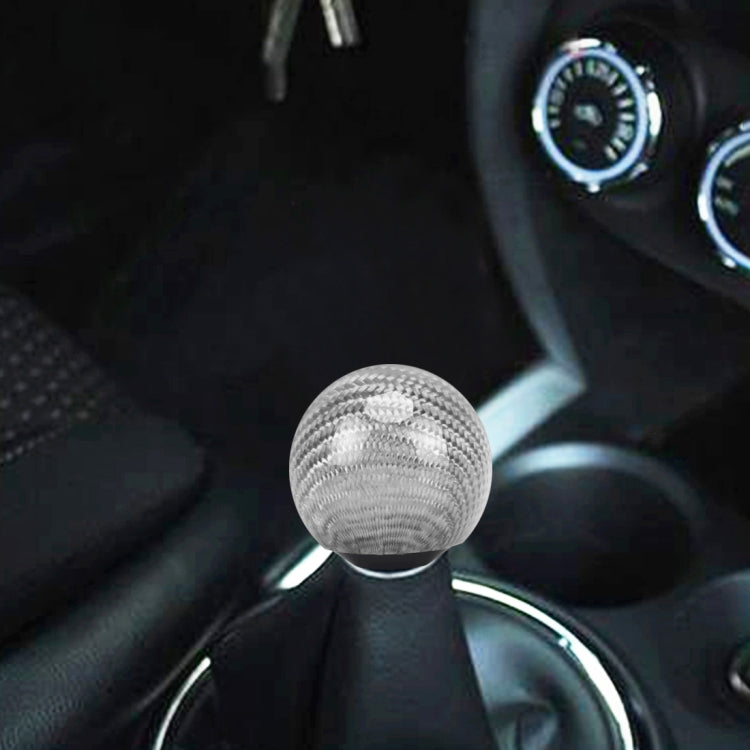 Universal Vehicle Car Shifter Cover Manual Automatic Carbon Fiber Ball Gear Shift Knob