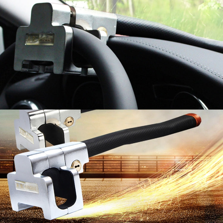BK-T308 Universal Vehicle Car Locking Security Anti-Theft Steering Wheel Lock with 2 Keys