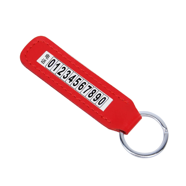 Anti-lost Phone Number Plate Car Keychain Pendant Auto Vehicle Phone Number Card