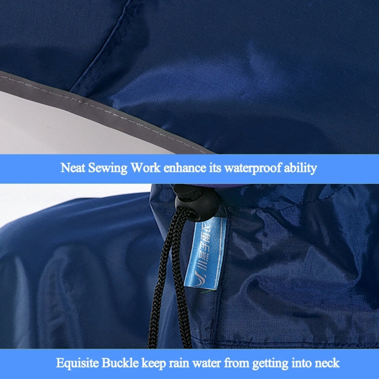 Universal Super Water-Resistant Dual Hooded Motorcycle Rain Poncho Coat Raincoat
